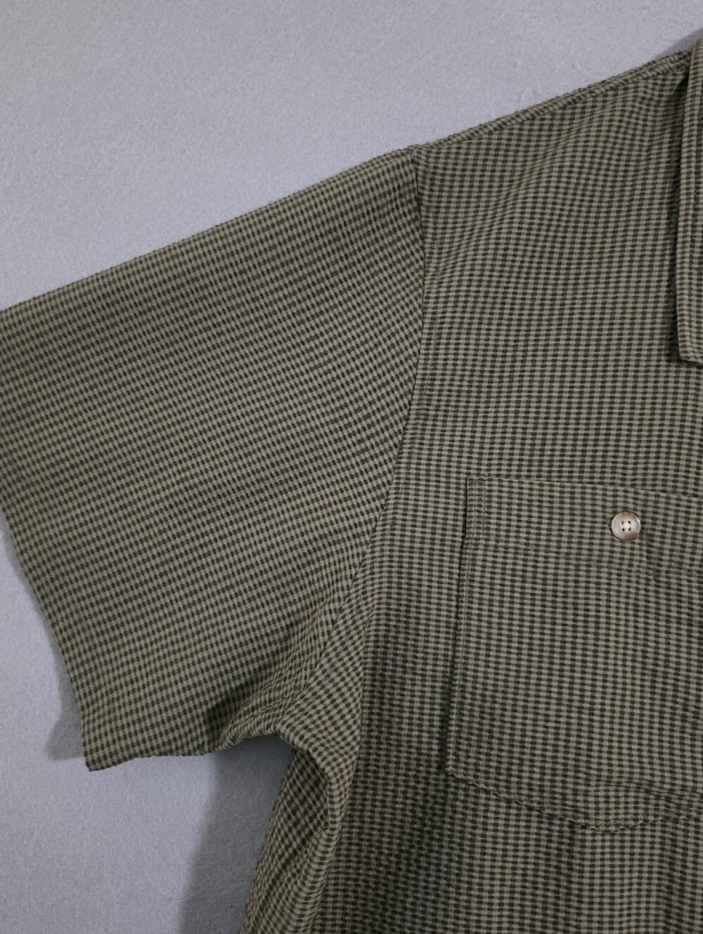 NWT Duck Camp Mens Moss Coastal Seersucker Short Sleeve Button Up Shirt Size 3XL - Picture 7 of 10